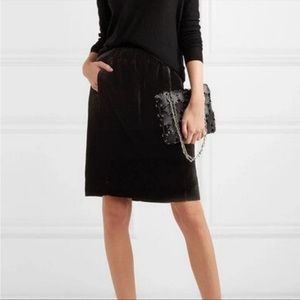 Jcrew pull on velvet skirt